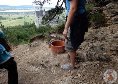 Mirador pasando el puente y siguiendo el camino hacia el monte Tegelberg