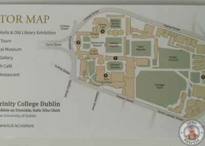 Plano del recinto del Trinity College